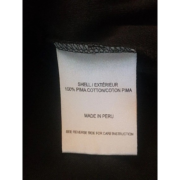 Theysken's Theory Dress Womens Sz Small Black Open back Pima Cotton Short Sleeve - Picture 9 of 12